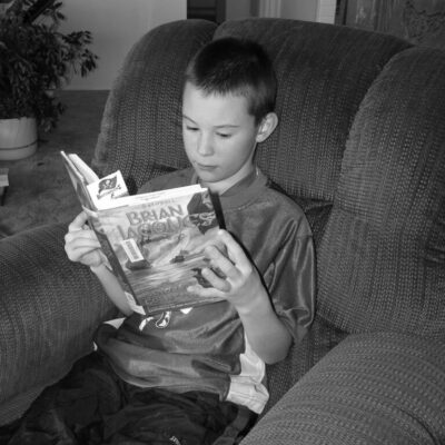 Proficient Reader enjoying a book