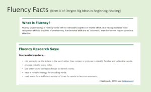 reading fluency facts