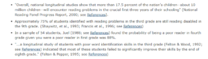 u oregon scope of reading problem