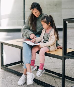guided reading child reading with adult
