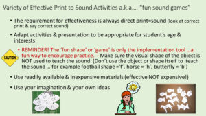 variety of effective multisensory activities to teach phonemic code to students