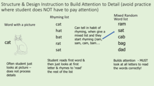structure design reading instruction to build skills