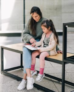 guided reading child reading with adult