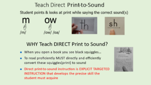 phonemic code teach direct print to sound