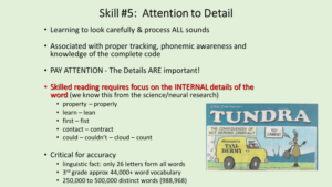 reading skill attention to detail